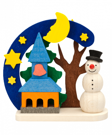 Graupner Schneemann Holzanhänger – Erzgebirge Deko