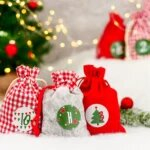 Adventskalender Stoffbeutel Set zum Selbstbefüllen