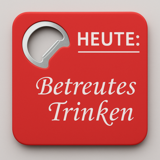 Metall-Bierdeckel mit Flaschenöffner & witzigen Motiven