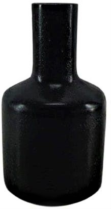 Vase aus Metall in Braun/Silber mit 16 cm Höhe