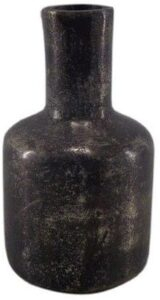 Vase Antique Braun/Silber – 13 cm, handgefertigt & edel