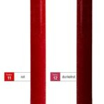 Stabkerze &quote;Pure Rustic&quote; 4er Set – Natur, Creme, Rot, Dunkelrot