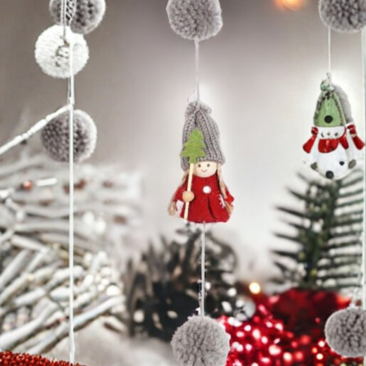 Stoff Girlande Alexa-Lee – Weihnachtsdeko mit Wichteln