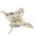 Schmetterlinge aus Stoff mit Metallclip im 6er Set