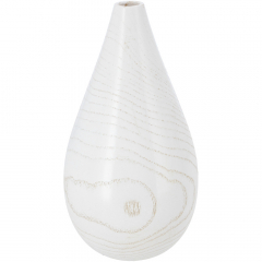 Holz Vase &quote;Vero&quote; Weiß – 5 Größen & Formen aus Eschenholz