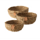 Pflanzkorb &quote;Sophy&quote; 3er Set aus Seegras - Natur, Braun