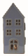 Keramik Haus &quote;Blue&quote; mit LED