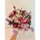 Pflegeleichter Strauß aus Trockenblumen – Weiß, Grün, Rosa