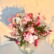 Blumenstrauß „Milka“ aus Trockenblumen – Ø 24 cm