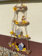 Holzleiter mit Sonnenblumen & Rost-Feen – handgefertigt