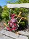 Dekorative Holzspindel mit Rosen – Romantische Deko