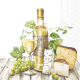 Lunch-Serviette &quote;White Wine&quote; – 3-lagig, 33x33 cm