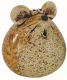 Kleine braune Keramikmaus – Dekofigur 4,9 cm hoch