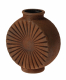Vase „Sonne“ rostbraun 18 cm – stilvolle Dekoidee