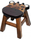 Kinderhocker "Kuh" – Sitzhocker für Kinder, Ø 25 cm