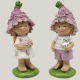 Blumenkinder von Seyko aus Polyresin, 10 cm Deko-Pärchen