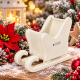 Tiziano Schlitten Arvello – Keramik mit Geschenkbox