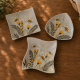 Elegantes Glasset mit Wiesenblumen | Edle Tischdeko