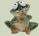 Frosch Gunter Steingut 8,5 cm – Witzige Dekofigur
