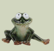 Frosch Gerd Steingut 11 cm – Lustige Dekofigur