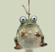 Frosch Jörg Steingut 15,5 cm – Dekofigur zum Hängen