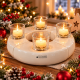 Tiziano Adventskranz Swing 4-teilig – Creme – Ø 31 cm