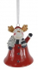 Keramik Glocke "Christmas Elk" – Weihnachtsbaum Dekoration