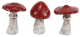 Keramik Pilze Set – 3er Deko-Set mit rotem Hut