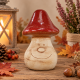 Keramik Pilz Deko – roter Pilz für Herbst & Garten