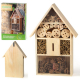 Insektenhotel aus Holz mit Tanne, Bambus & Zapfen