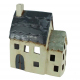 Keramik Windlicht &quote;Mediterran&quote; – Beige/Blau, 19,5 cm hoch
