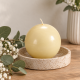 Kugelkerze Ø10 cm Creme