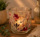Windlicht Glas mit Blütenmuster – Romantische Tischdekoration 8 cm