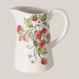 Krug Strawberry 1,25L aus Dolomit fruchtiges Design