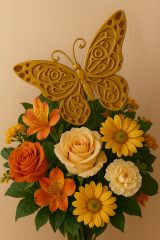 Schmetterling aus Kunstharz in vielen Farben