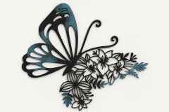 Schmetterling aus Kunstharz – Handgefertigte Wanddekoration