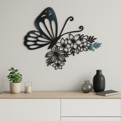 Schmetterling – Handgefertigte Wanddekoration aus Kunstharz