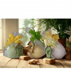 Badekugel 180 g – Mit Kokos, Sheabutter & Geschenkverpackung