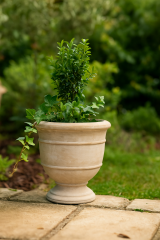 Terracotta-Übertöpfe Cappuccino – Handarbeit Unikate