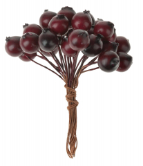 Beerenpick Nooa – Ø 8cm x 9 cm in Bordeaux & Herbstfarben