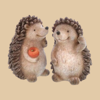 Igel Polyresin Figur wetterfest | Herbstdeko Garten