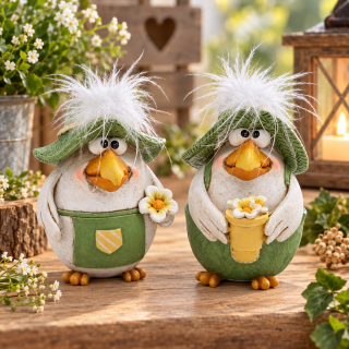 Keramik Vogel | Dekoration für Haus, Garten & Balkon