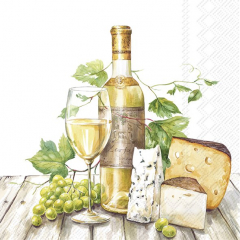 Lunch-Serviette White Wine – 3-lagig, 33x33 cm