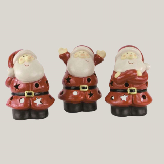 Keramik Weihnachtsmann Windlicht – festliche Deko!