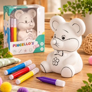 Spardose Maus Keramik – Kreatives DIY für Kinder