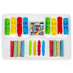 Mega-Creative Pflasterkreide Set - 4 Farben, 8x Easy Grip für Kinder