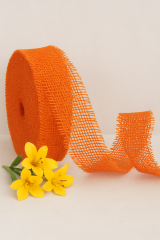 Gestärktes Juteband 60 mm – 7 Farben, 2 Längen wählbar