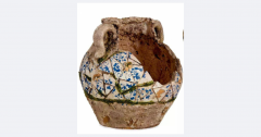Rustikale Vase 29 cm – Polyresin für Garten & Balkon