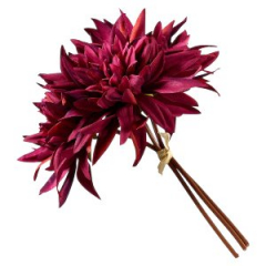 Dahlienbündel aus Seide – künstliche Blume 27 cm