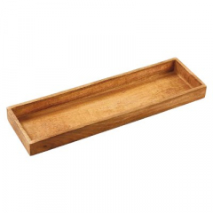 Rechteckiges Holztablett in Natur, 50 cm oder 55 cm